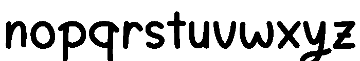 Bouncy Notes Font LOWERCASE