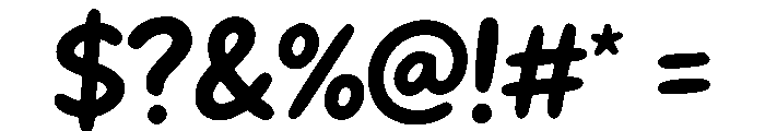 Bouncy Petal Regular Font OTHER CHARS
