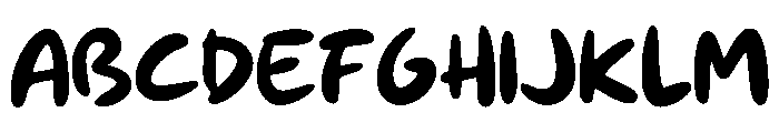 Bouncy Petal Regular Font UPPERCASE