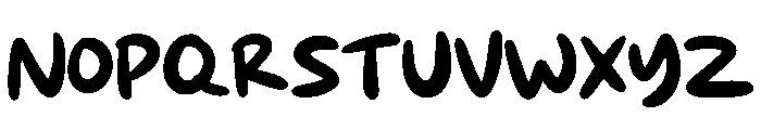 Bouncy Petal Regular Font UPPERCASE