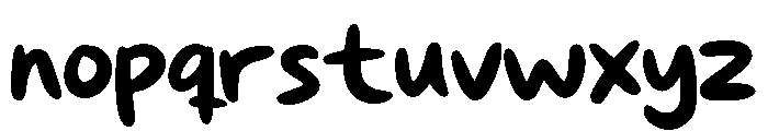 Bouncy Petal Regular Font LOWERCASE