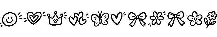 Bouncy Petal Swash Font UPPERCASE