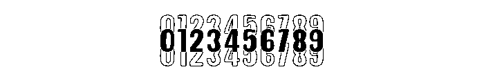 Bouncy Triple Font OTHER CHARS