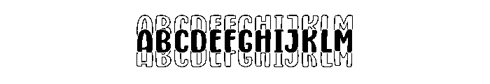 Bouncy Triple Font UPPERCASE