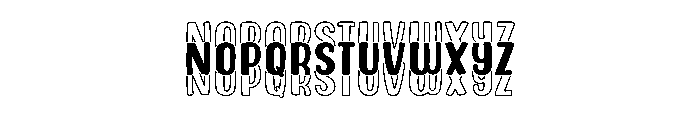 Bouncy Triple Font UPPERCASE