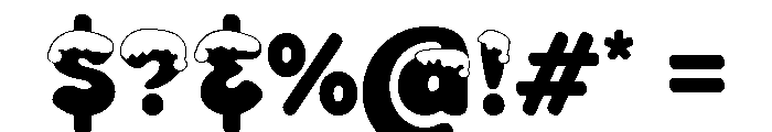 Bounder Font OTHER CHARS