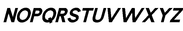 Bourgueil italic Extra Bold Font UPPERCASE