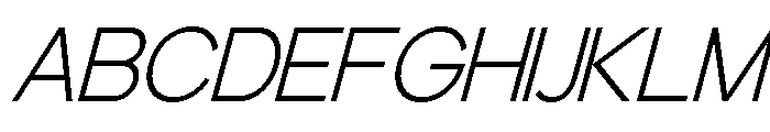 Bourgueil italic Extra Light Font UPPERCASE