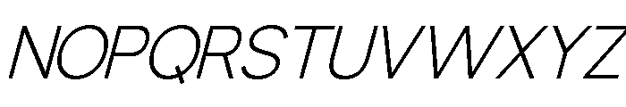 Bourgueil italic Extra Light Font UPPERCASE