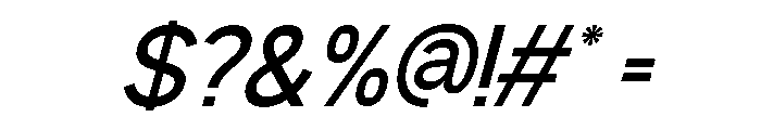Bourgueil italic Medium Font OTHER CHARS