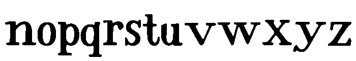 Bouvardia Font LOWERCASE