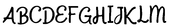 Bouzouki Font UPPERCASE