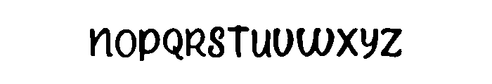 Bouzouki Font LOWERCASE