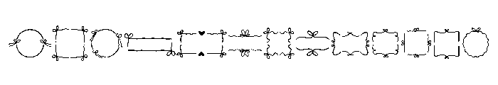 Bow Frame Font UPPERCASE