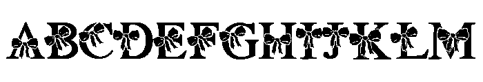 Bow cute Font UPPERCASE
