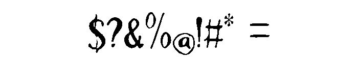 Bowen Font OTHER CHARS
