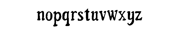 Bowen Font LOWERCASE
