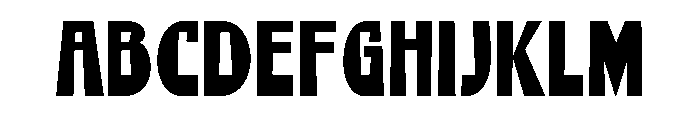 Bownga Font UPPERCASE