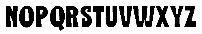 Bownga Font UPPERCASE