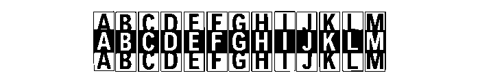 Box Book Regular Font UPPERCASE