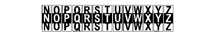 Box Book Regular Font UPPERCASE