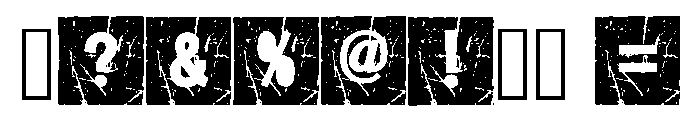 Box Grunge Regular Font OTHER CHARS