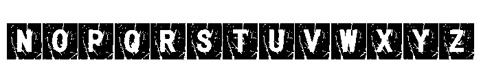 Box Grunge Regular Font LOWERCASE