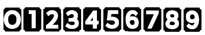Box Letter Regular Font OTHER CHARS