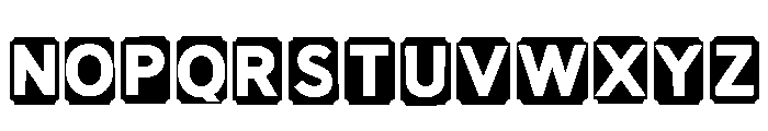 Box Letter Regular Font LOWERCASE