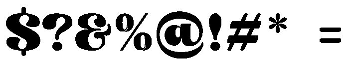 Boxing Evoke Regular Font OTHER CHARS