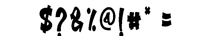 Boyband1 Font OTHER CHARS