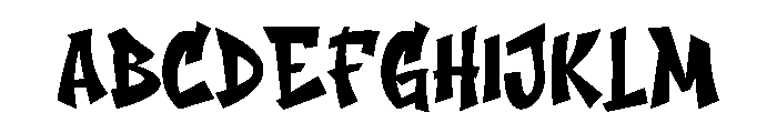 Boyband1 Font UPPERCASE
