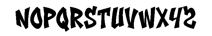 Boyband1 Font UPPERCASE
