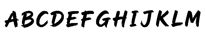 Boyer Regular Font UPPERCASE