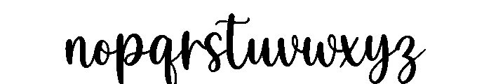 Boyfriend Days Regular Font LOWERCASE