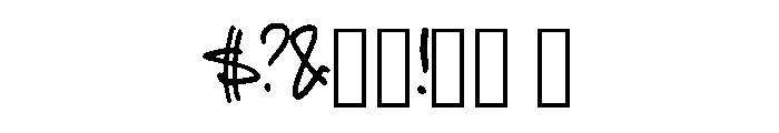 Boyfriends Handwriting  Regular Font OTHER CHARS
