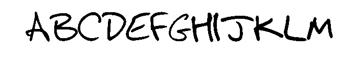Boyfriends Handwriting  Regular Font UPPERCASE
