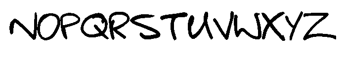 Boyfriends Handwriting  Regular Font UPPERCASE