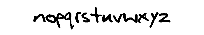 Boyfriends Handwriting  Regular Font LOWERCASE