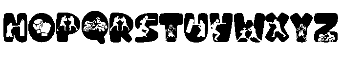 boxing Font 1 Font UPPERCASE