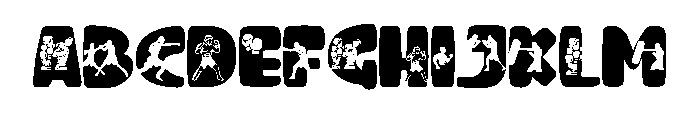 boxing Font 2 Font UPPERCASE