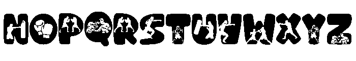 boxing Font 2 Font LOWERCASE