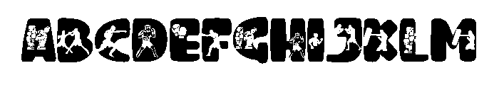 boxing Font 3 Font UPPERCASE