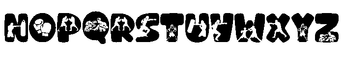 boxing Font 3 Font LOWERCASE