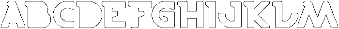 BOARDER-Hollow otf (400) Font UPPERCASE