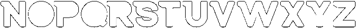 BOARDER-Hollow otf (400) Font UPPERCASE