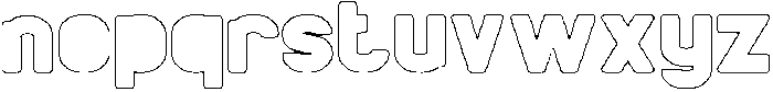 BOARDER-Hollow otf (400) Font LOWERCASE