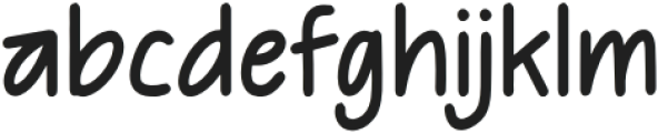 BOGAREY Regular otf (400) Font LOWERCASE