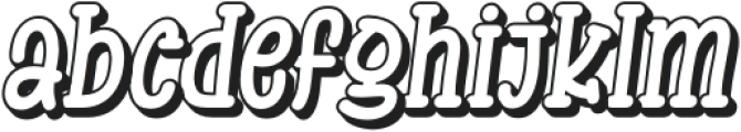 BOLATUK Shadow Slant otf (400) Font LOWERCASE