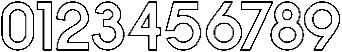 BOLDE HOLLOW otf (700) Font OTHER CHARS